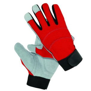 DETROIT, synthetic leather and stretch fabric glove one size 2