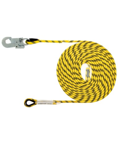 LIGNE DE VIE 50 m, 14 mm de diamètre avec mousqueton 80111