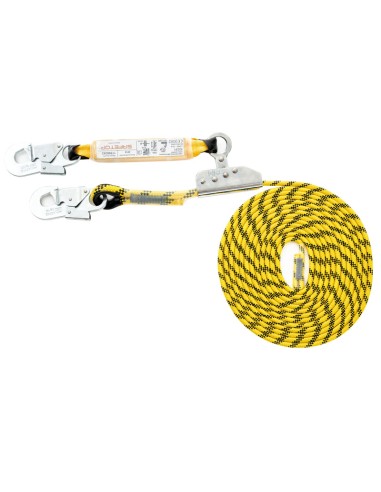 Lifeline 12mm 70m absorber+altochut+karabiners 12mm