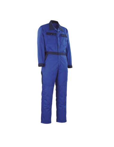 RANDIN, grå-svart eller himmelsblå-marinblå polycotton overall DESCAT