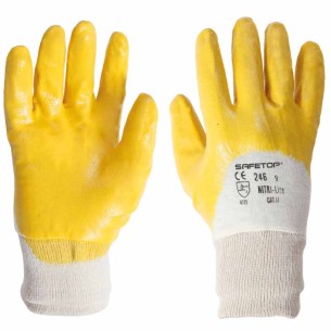 NITRI-LITE, gants jaunes en nitrile T.7-10 - DÉCLASSÉ