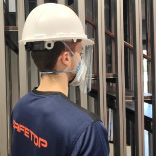 ערכת Faceguard-SR עם קסדה, מגן אוזניים ומסכת פנים 2