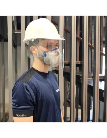 ערכת Faceguard-SR עם קסדה, מגן אוזניים ומסכת פנים