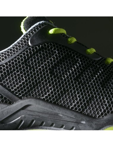 MARIO, zapato S1P deportivo negro-verde metal free