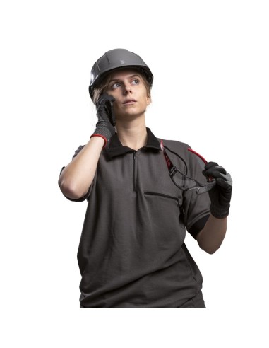 SADIÁS, polo technique gris/noir ou bleu/noir tailles S-2XL