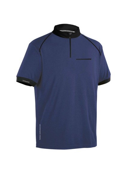 SADIÁS, polo tecnico grigio/nero o blu/nero taglie S-2XL
