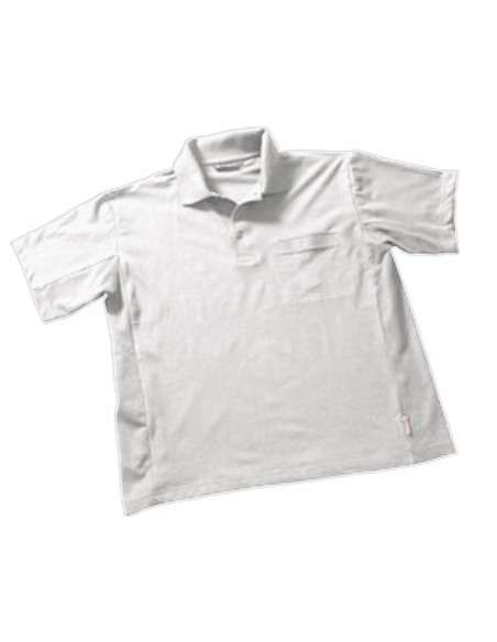 MALAYSIA, POLO À MANCHES COURTES BLANC TAILLE L (C52)