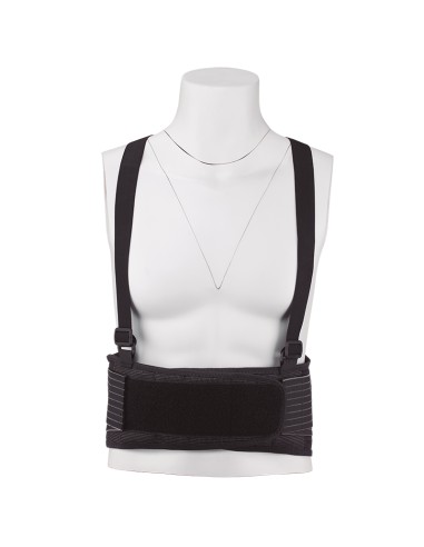 FAJA COMFORT PLUS, lombare elastica doppia, spallacci, velcro