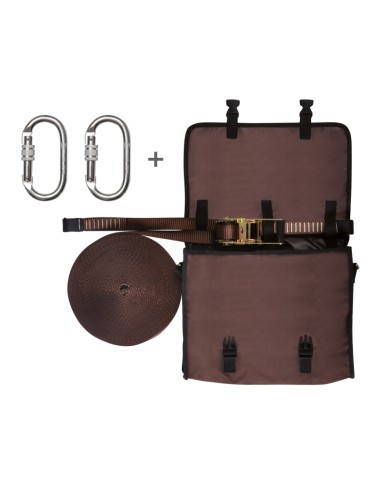 HORISONTELL LIVLINE + 2 karbinhakar 80112J för 2 operatörer