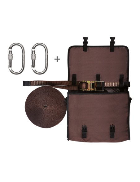 HORISONTELL LIVLINE + 2 karbinhakar 80112J för 2 operatörer