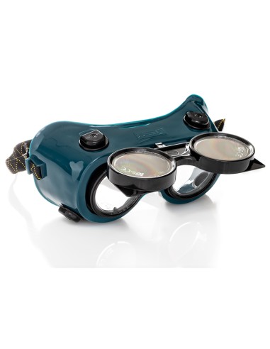 FLIPPA, gafas de soldar de PVC y válvulas, ocular DIN5, 1F