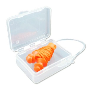 TRACK-FIT, tappo auricolare riutilizzabile con cordino in scatola individuale SNR 24,5