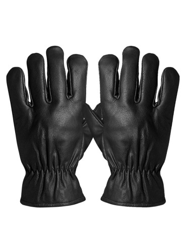 DORNEDA-BLACK, Guanto pelle hydro nera, fodera inverno