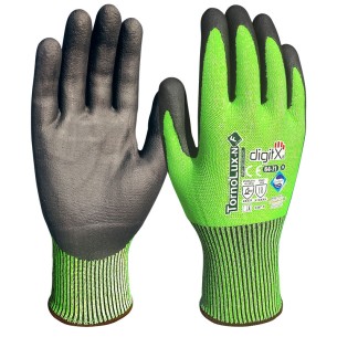 TORNOLUX-N, gants en nitrile avec support vert de coupe F et 100ºC