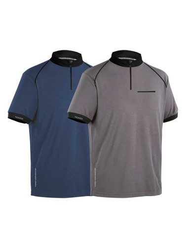 SADIÁS, polo técnico cinzento/preto ou azul/preto tamanhos S-2XL