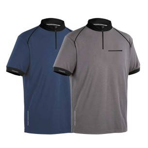 SADIÁS, polo technique gris/noir ou bleu/noir tailles S-2XL