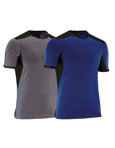 ALLARIZ, grå/svart eller blå/svart t-shirt storlekar S-2XL