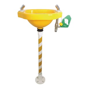 غسول للعيون PVC، مع مقبض بلون أبيض-أصفر