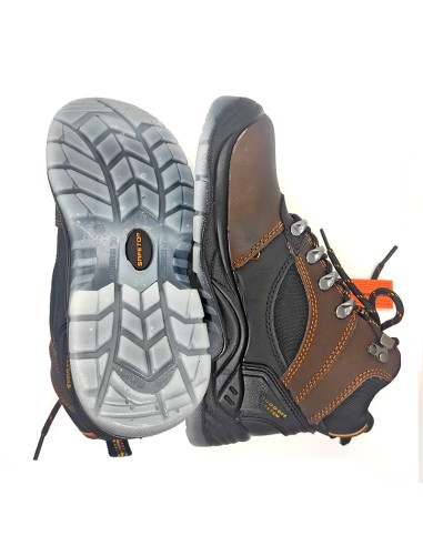 BAMIO, bota S1P de couro bovino marrom