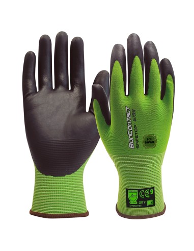 BONCONTACT, porous nitrile gloves over stretchy Nylon