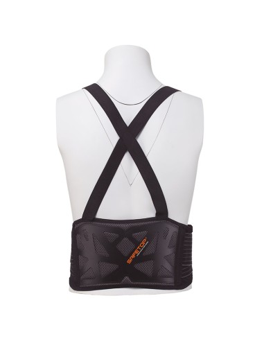 CEINTURE COMFORT PLUS, lombaire élastique double, bretelles, velcro