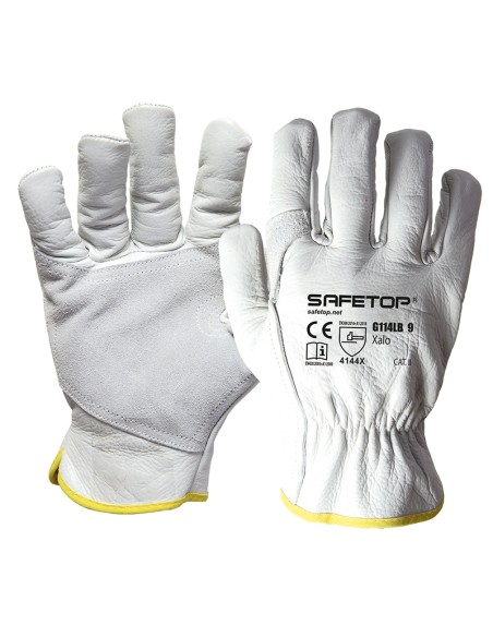 XALO, cowhide full grain glove with reinforced palm-thumb