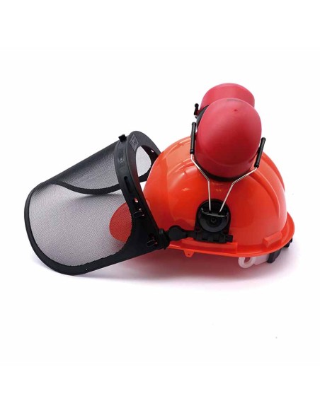 KIT FORESTAL SR, protecteur avec visière grillagée et protection auditive
