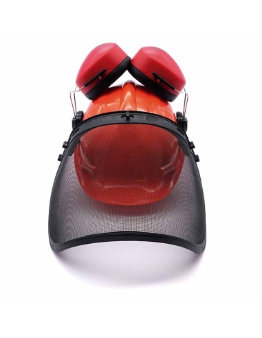 KIT FORESTAL SR, protector con visor de malla y auditivo