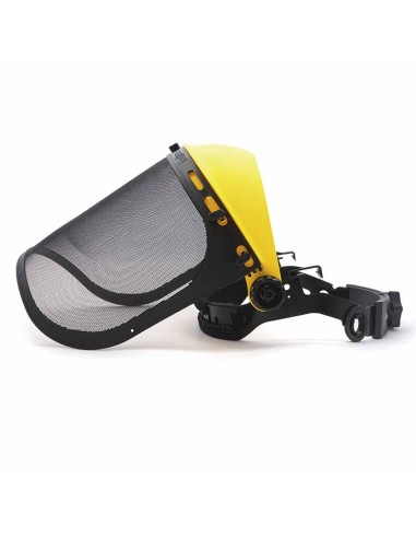 FACY METAL, pantalla facial con visor de malla de acero, 1F