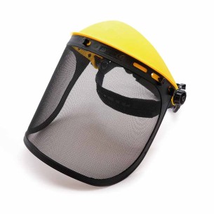 FACY METAL, ecrã facial com visor de malha de aço, 1F 2