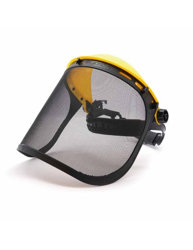 FACY METAL, pantalla facial con visor de malla de acero, 1F