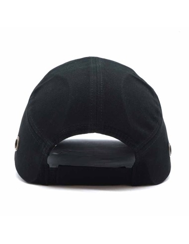 Visiera-Casco sportiva in cotone, nera EN812