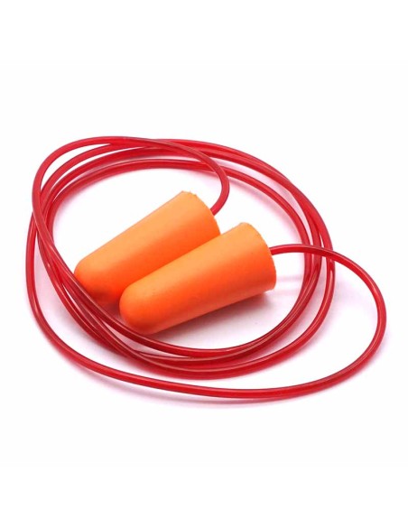 PINKIE CORDED PU Foam, אטמי אוזניים עם חוט SNR 37 dB קופסה 200 זוגות