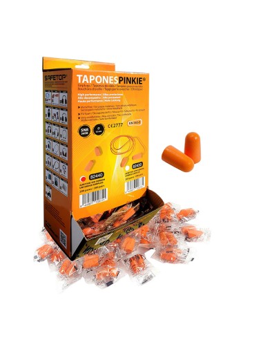PINKIE PU Foam, אטמי אוזניים ללא חוט SNR 37 dB קופסה 200 זוגות