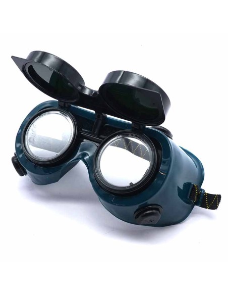 FLIPPA, occhiali per saldatura in PVC con valvole, oculare DIN5, 1F
