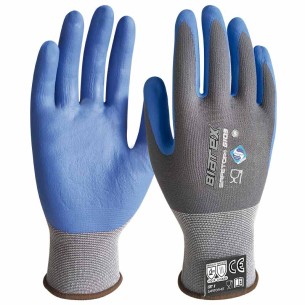 BIATEX, gants en nitrile bleus alimentaires et anti-chaleur