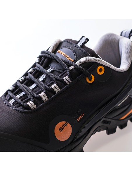 CLODIO, zapato softshell negro S3, HRO, SRC suela MD