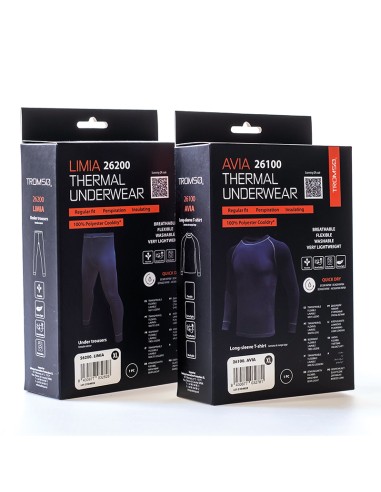 LIMIA, pantalon thermique QuickDry couleur bleu marine