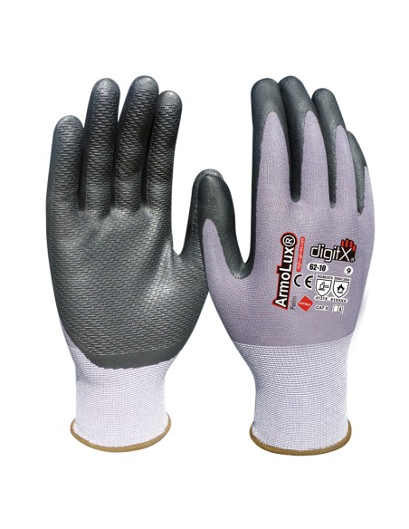 ARMOLUX Palm, gant en nitrile avec rayures en relief sur la paume