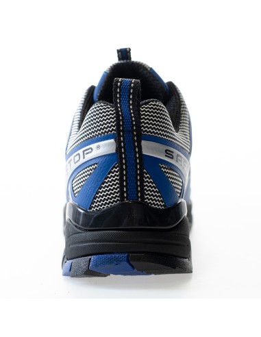 PERLIO Blue, blue S1P shoe made of metal-free microfibre