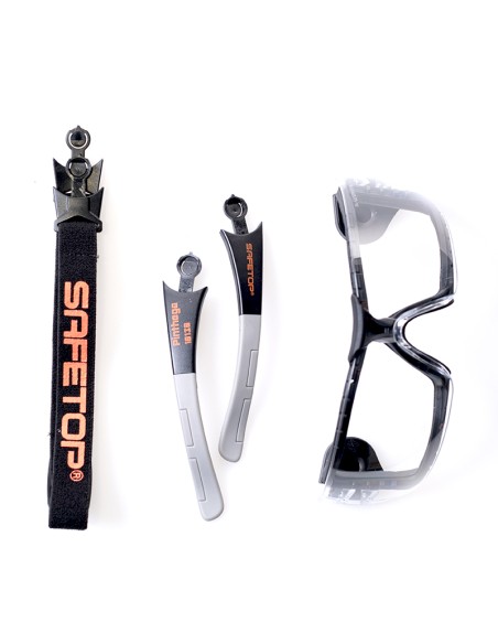 PINTHEGA, occhiali 2 in 1 con lenti chiare e fascia interna, 1F