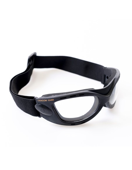 CENCOM, ventilated aviator-style goggles, clear lens 1F