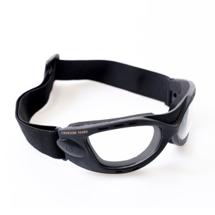 CENCOM, lunettes style aviateur ventilées, oculaire clair 1F