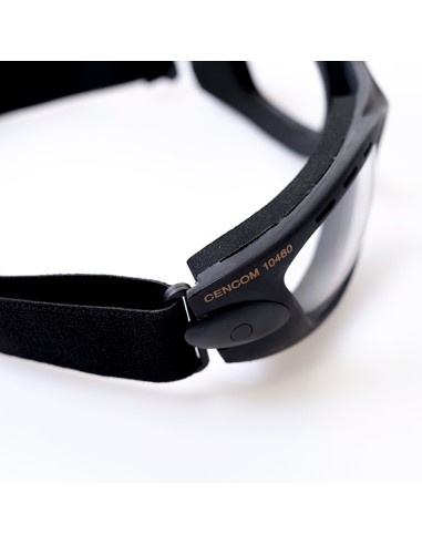 CENCOM, lunettes style aviateur ventilées, oculaire clair 1F