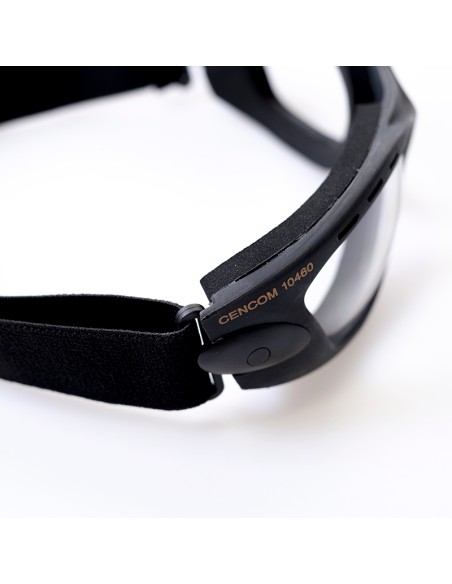 CENCOM, lunettes style aviateur ventilées, oculaire clair 1F