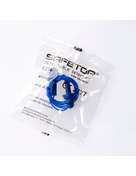 DETECT-FIT, אטמי אוזניים ניתנים לגילוי עם חוט בשקיות של 150 זוגות SNR 32