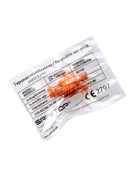 TRACK-FIT, bouchon réutilisable avec cordon en sachet SNR 21.3