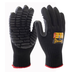 GLOVEZILLA-VIBRASTOP, כפפה נגד רטט ISO 10819