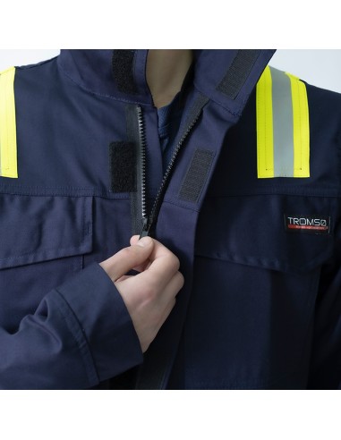 ARAPRO, מעיל כחול כהה מרובה הגנה עם מחזירי אור