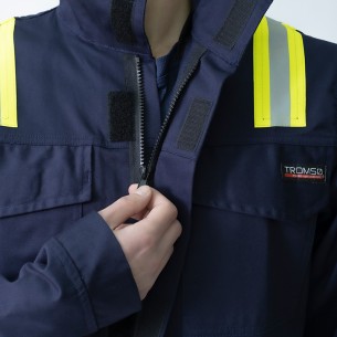 ARAPRO, מעיל כחול כהה מרובה הגנה עם מחזירי אור 2